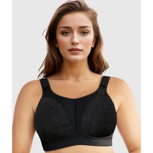 Buy Active Wirefree D+ High Impact Sports Bra-Black