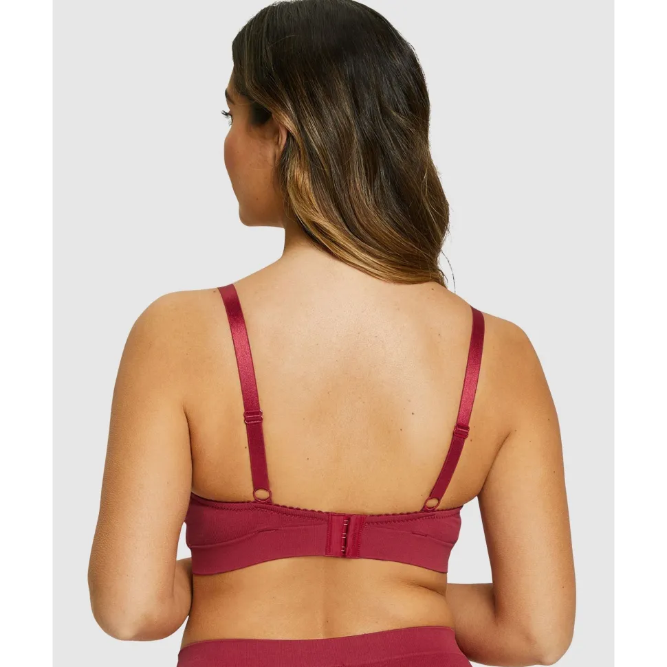 Buy Agathe Comfortable Padded Wirefree Bra with Lace