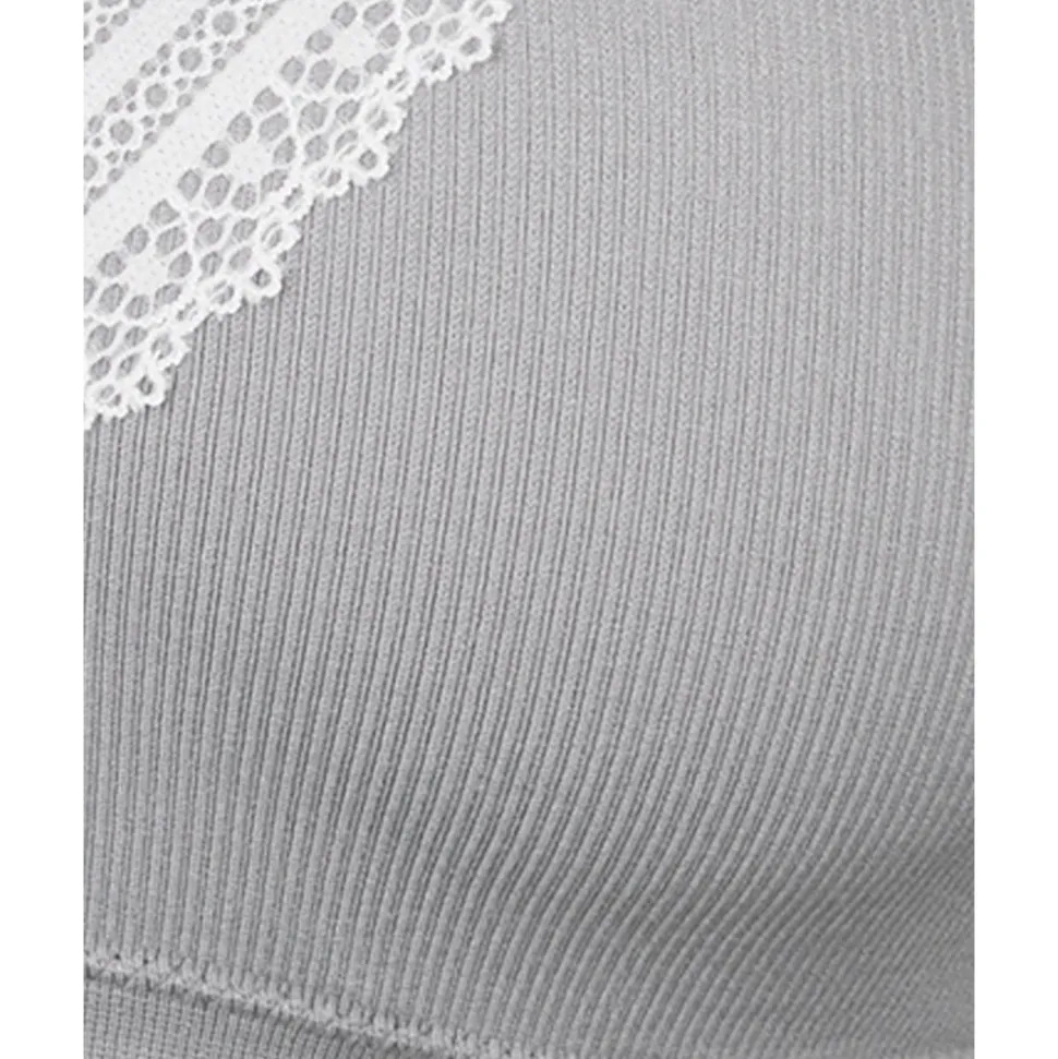 Buy Agathe Comfortable Padded Wirefree Bra with Lace