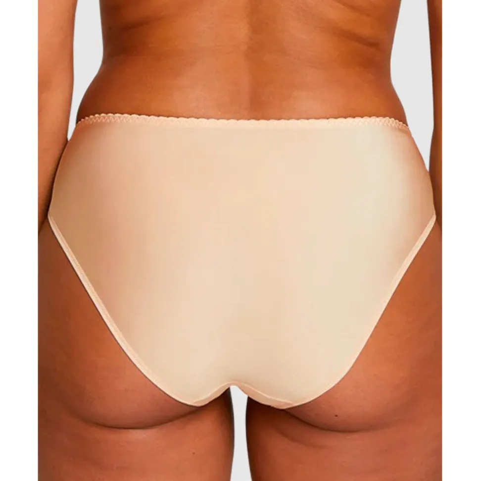 Buy Amélie Microfibre & Lace Bikini Brief-Beige Blush