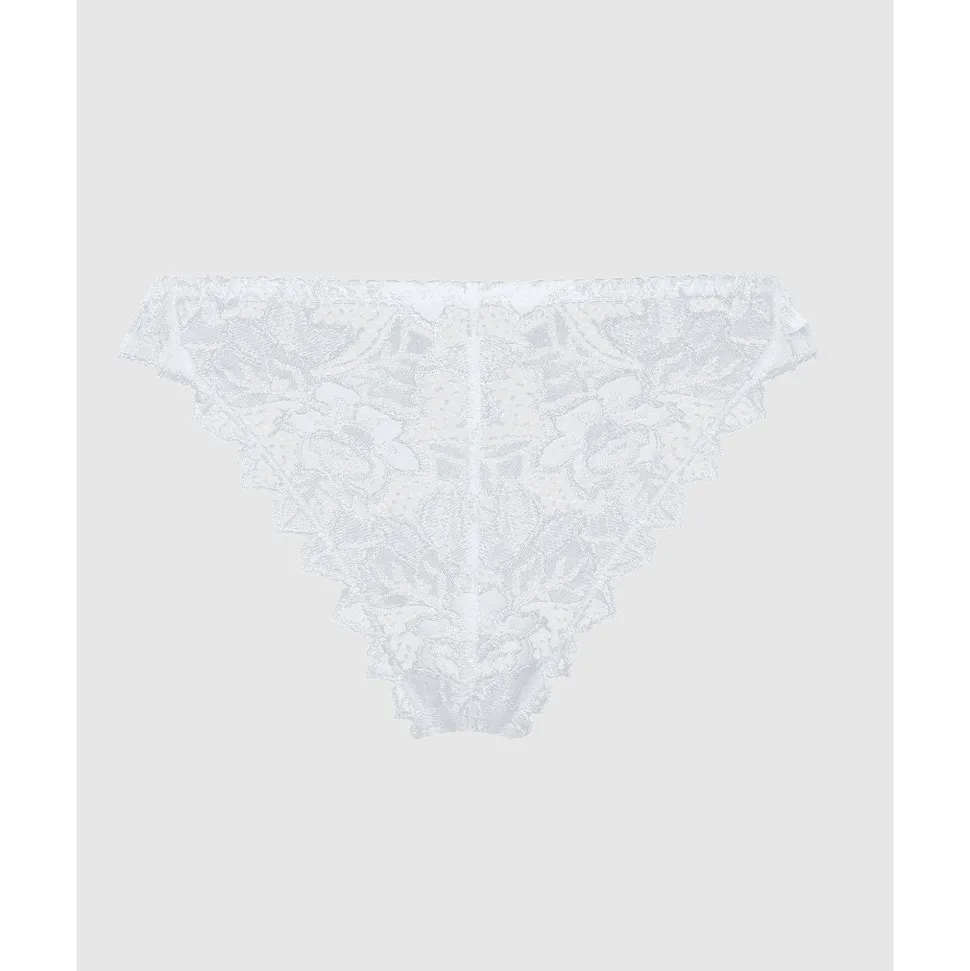 Buy Arum Low Rise Scalloped Lace Thong-White