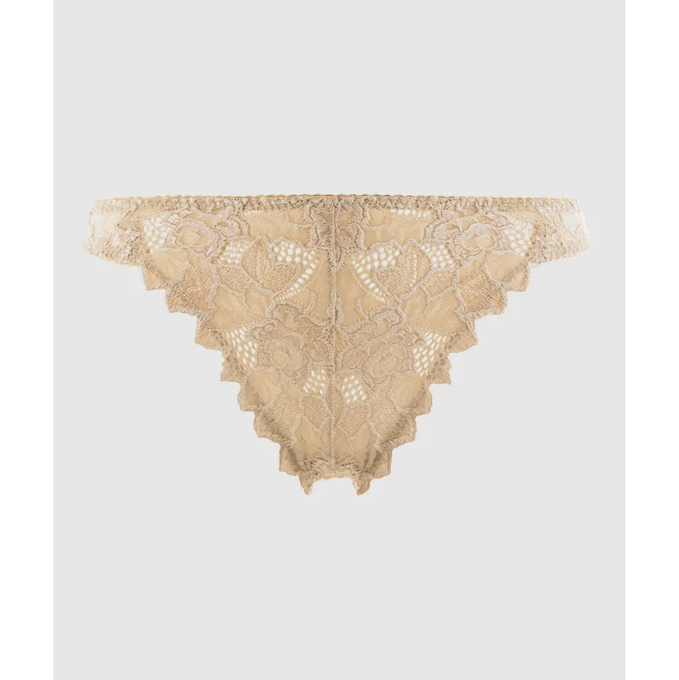 Buy Arum Low Rise Scalloped Lace Thong-Skin