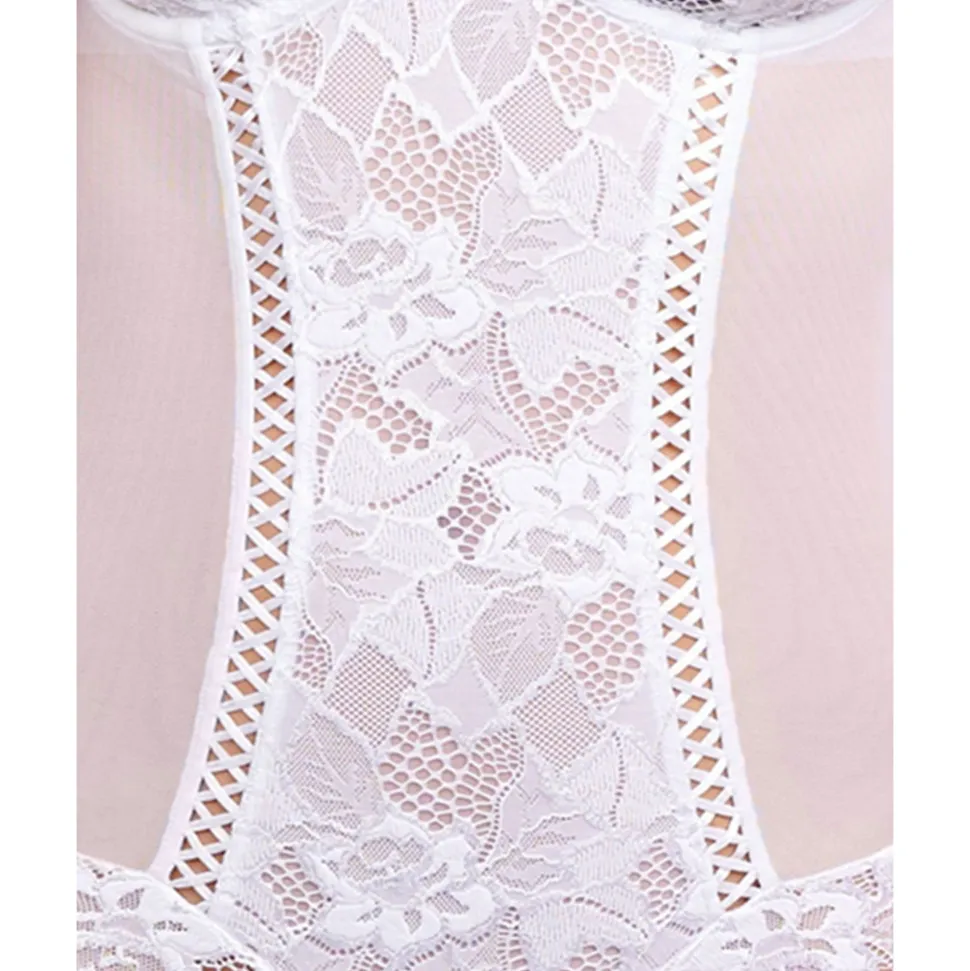 Buy Arum Underwire Lace Bodysuit-White