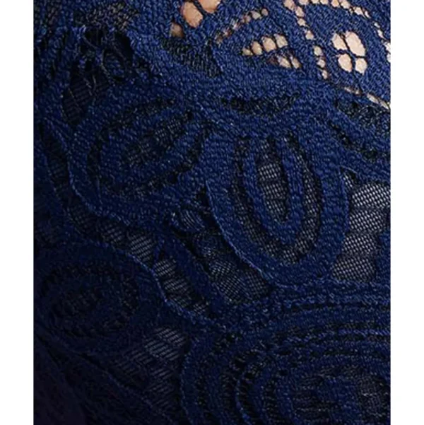 Buy Attirance Wired Half Cup Lace Bra-Marine Blue