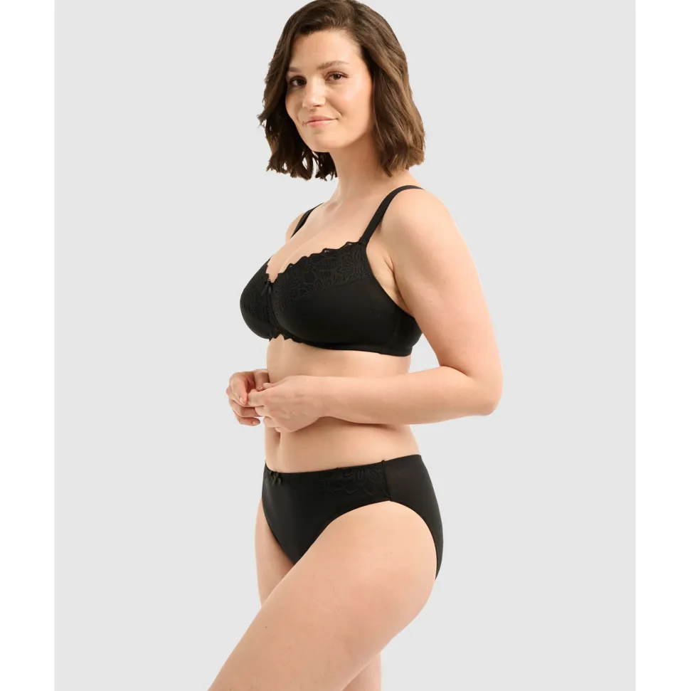 Buy Ava Organic Cotton & Lace Wireless Mastectomy Bra