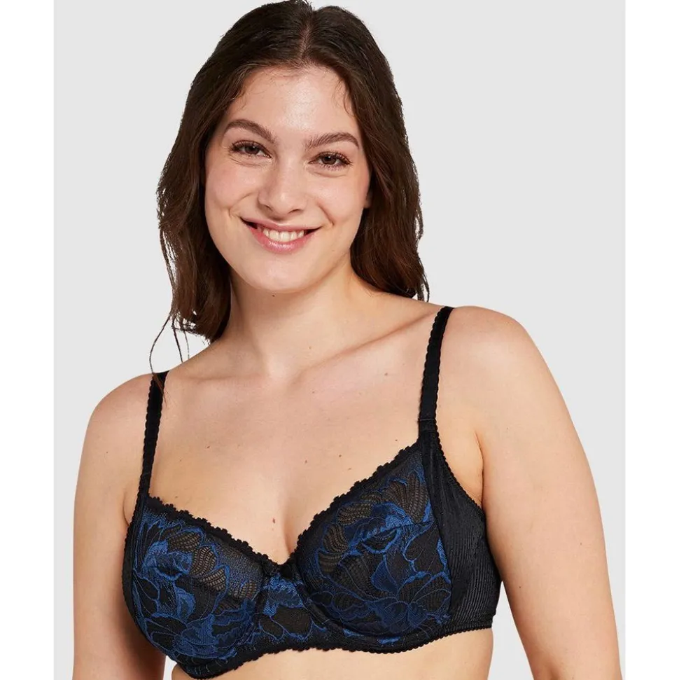 Buy Capucine Wired Two-Tone Lace Bra