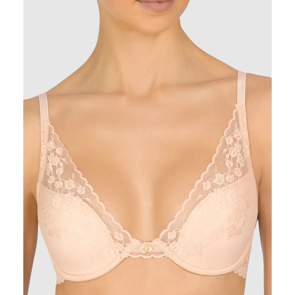 Buy Cherry Blossom Convertible-to-Racerback Lace Plunge Bra Cameo Rose