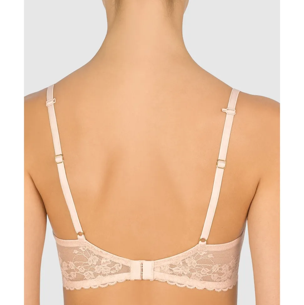 Buy Cherry Blossom Convertible-to-Racerback Lace Plunge Bra Cameo Rose