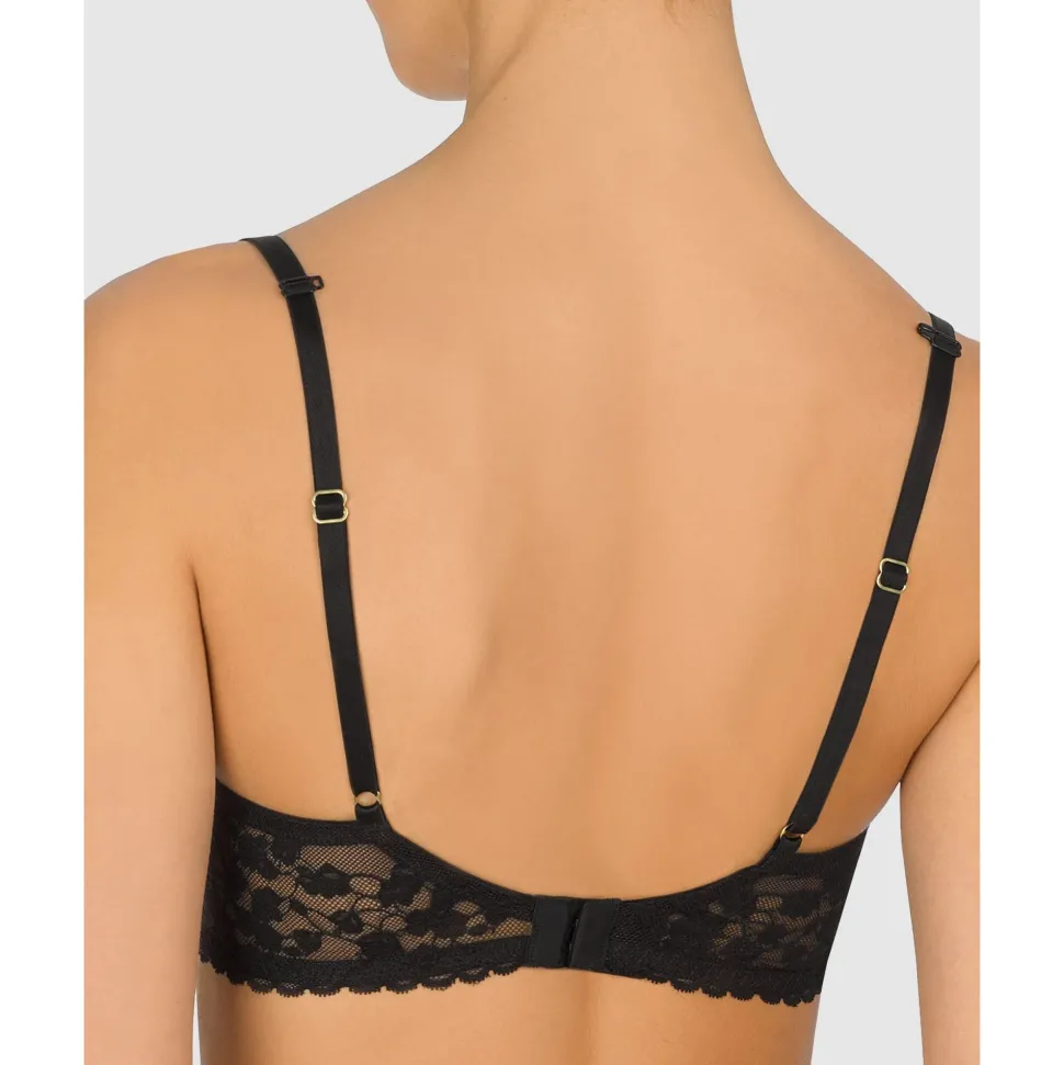 Buy Cherry Blossom Convertible-to-Racerback Lace Plunge Bra Black