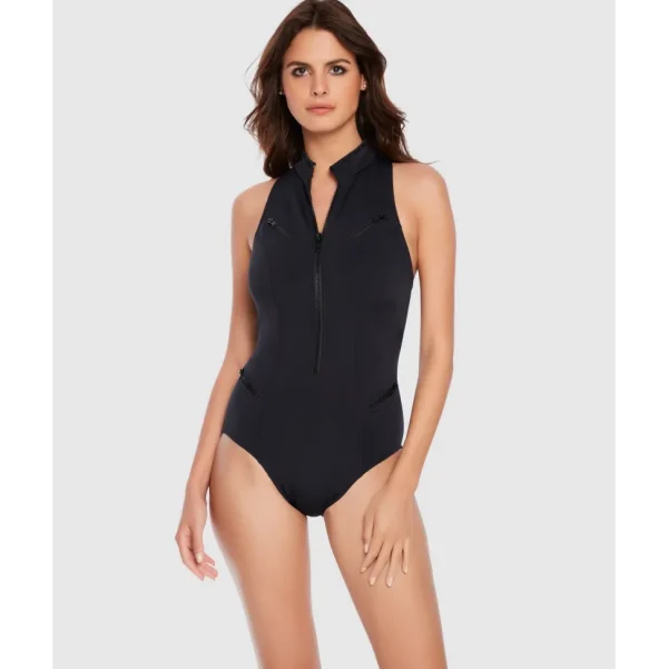 Buy Coco Sporty Zip Up Tummy Control Swimsuit