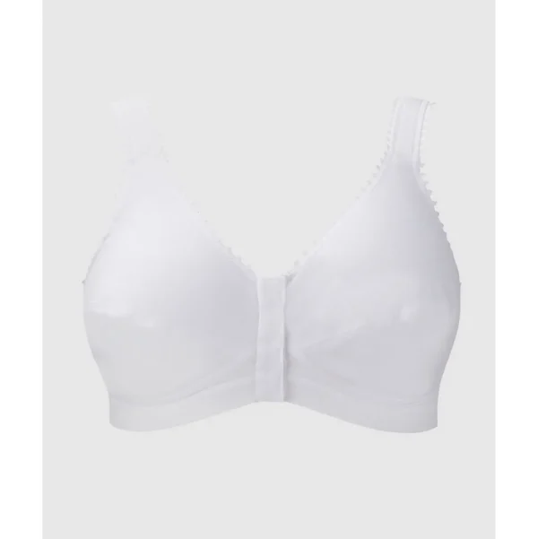 Buy Comfi Cotton Wirefree Press Stud Front Open Bra