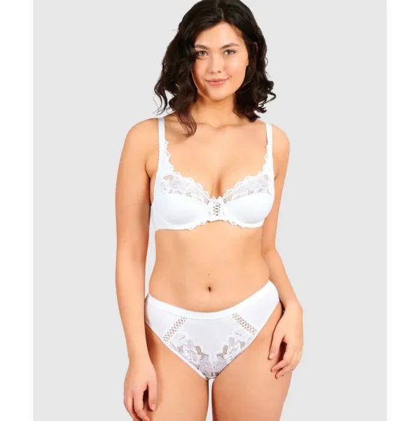 Buy Coton d'Arum Organic Cotton Underwire Bra-White