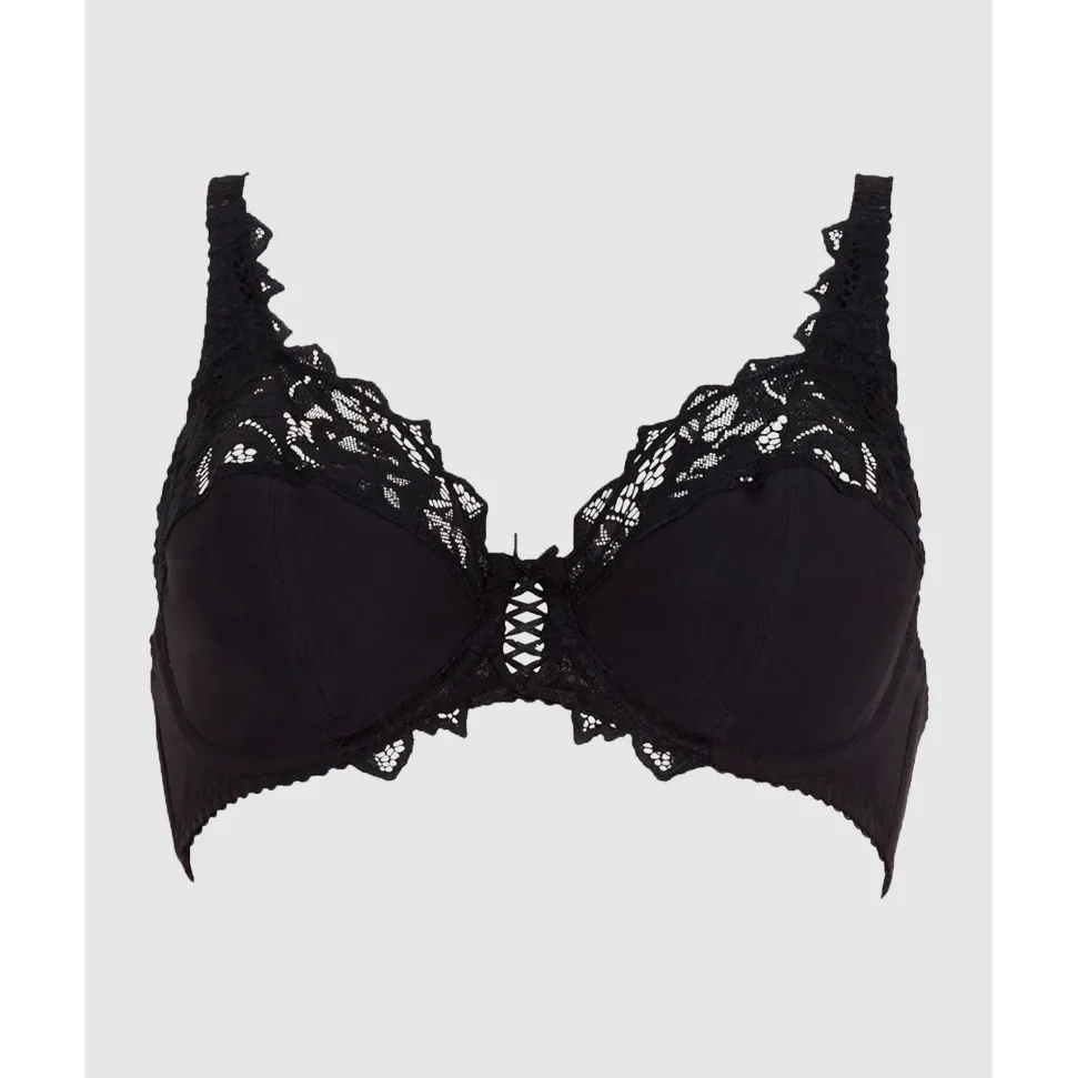 Buy Coton d'Arum Organic Cotton Underwire Bra-Black