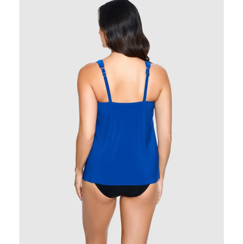 Buy Dazzle Underwired Draped Tankini Top