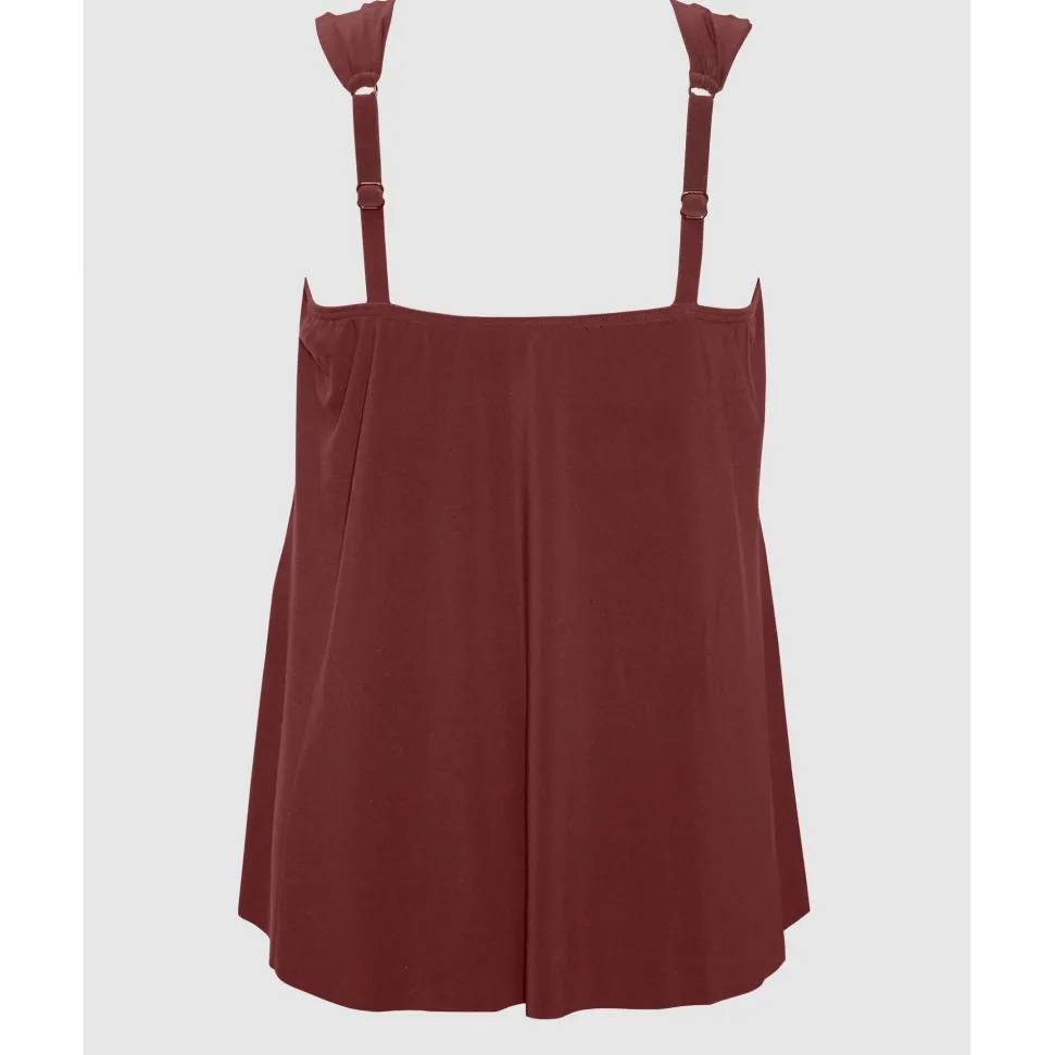 Buy Dazzle Underwired Draped Tankini Top