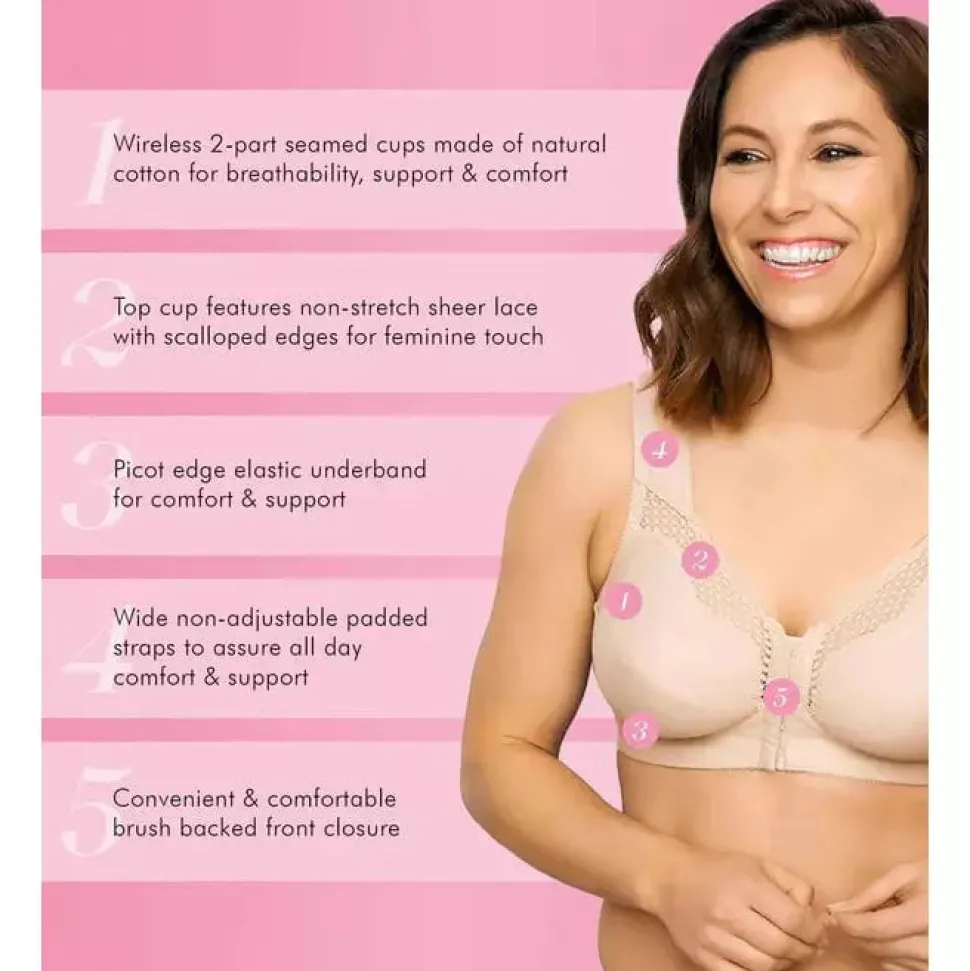 Buy Front-Close Cotton Posture Control Bra