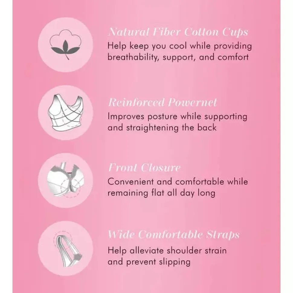 Buy Front-Close Cotton Posture Control Bra