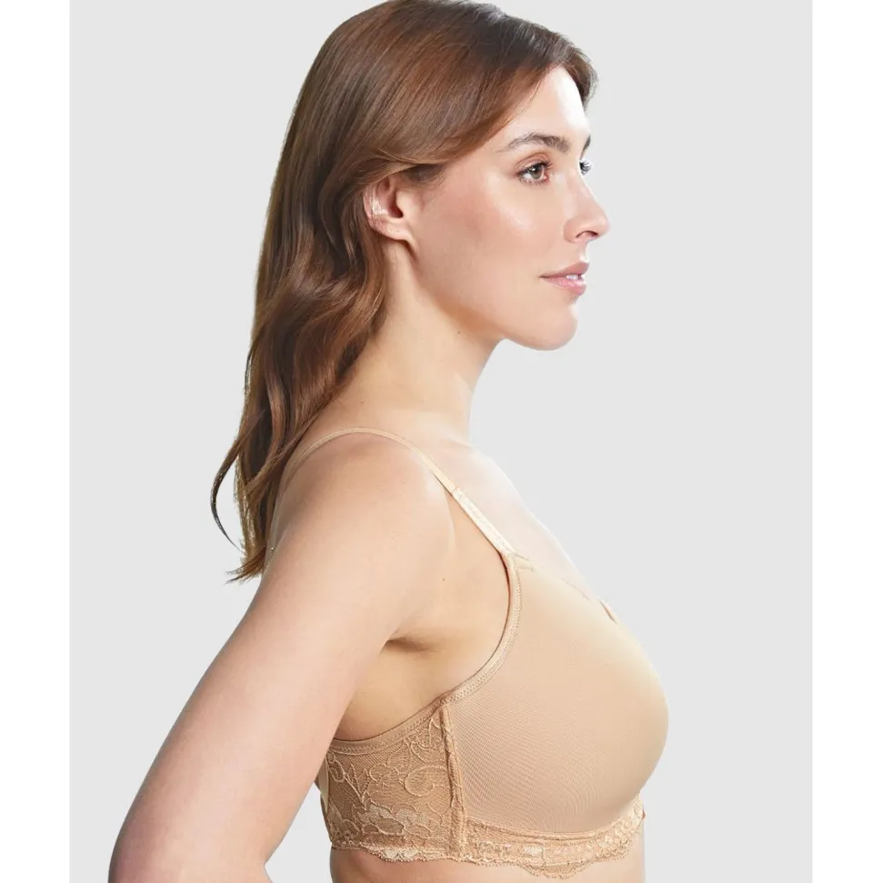 Buy Georgia Wirefree T-Shirt Style Mastectomy Bra with Cotton & Lace
