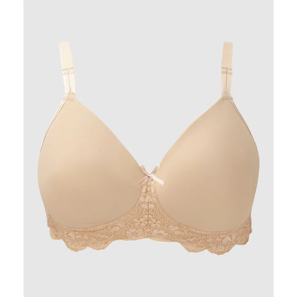 Buy Georgia Wirefree T-Shirt Style Mastectomy Bra with Cotton & Lace