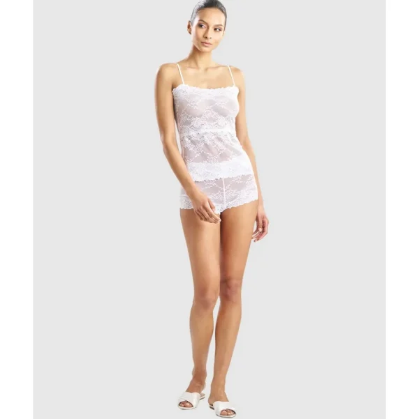 Buy Heavenly Sheer Lingerie Lace Camisole White