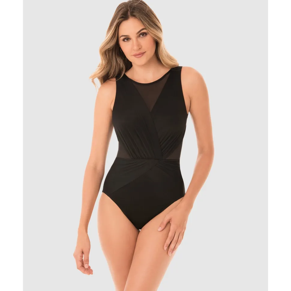 Buy Illusionists Palma Shaping High Neck Swimsuit