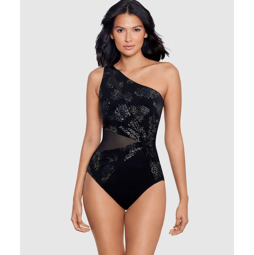 Buy Iridium Minx Underwired One Shoulder Shaping Swimsuit
