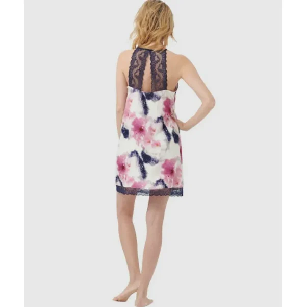 Buy Lace Trim Floral Print Chemise