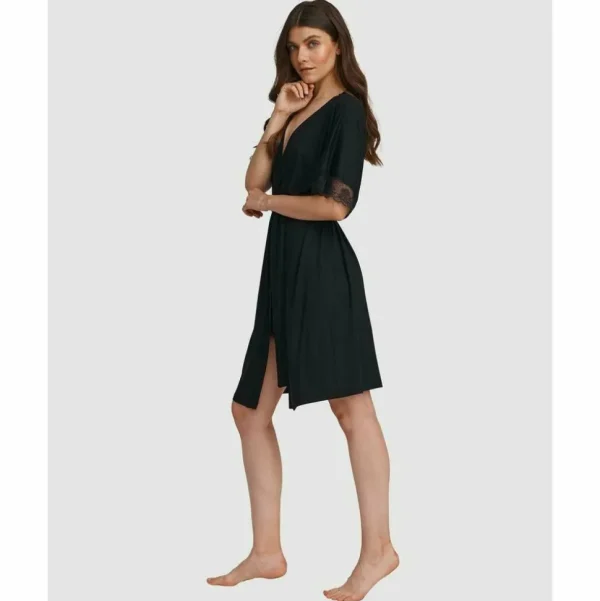 Buy Lace Trim Robe