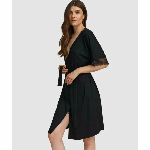 Buy Lace Trim Robe