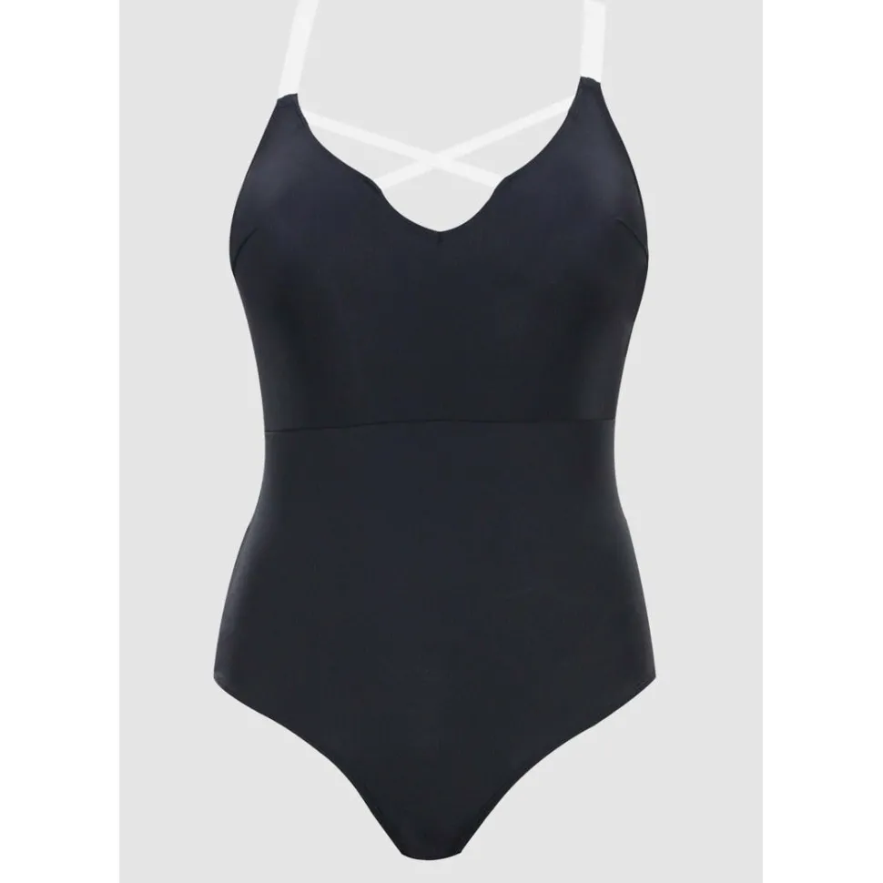 Buy Lauren Wirefree Low Back One Piece Swimsuit