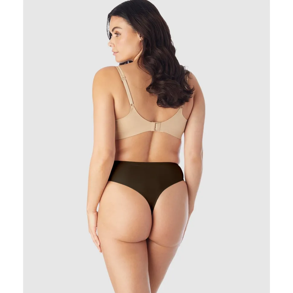 Buy Light Shaping High Waist Everyday Shapewear Thong-Black