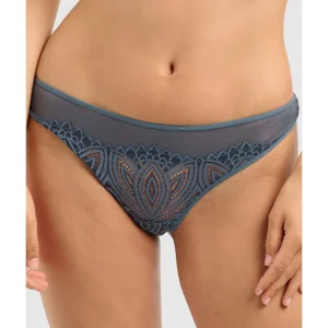 Buy Lisa High Cut Brazilian Lace Brief-Vintage Indigo
