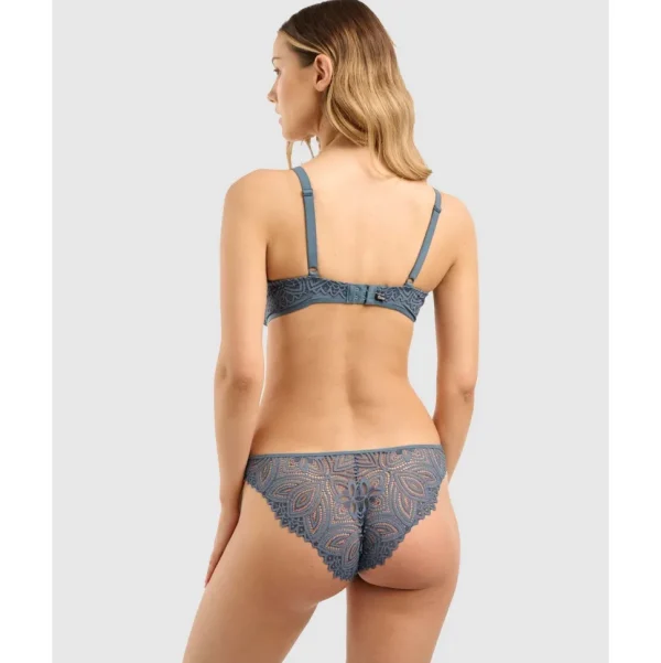 Buy Lisa High Cut Brazilian Lace Brief-Vintage Indigo