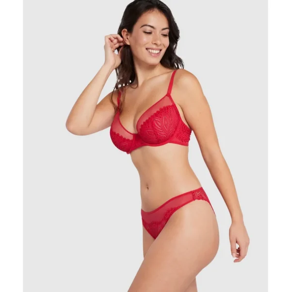 Buy Lisa Unlined Full Cup Underwire Lace Bra