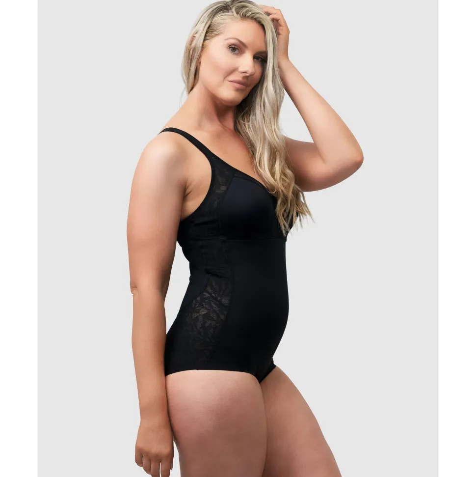 Buy Minimiser Cup Shaping Bodysuit With Lace-Black