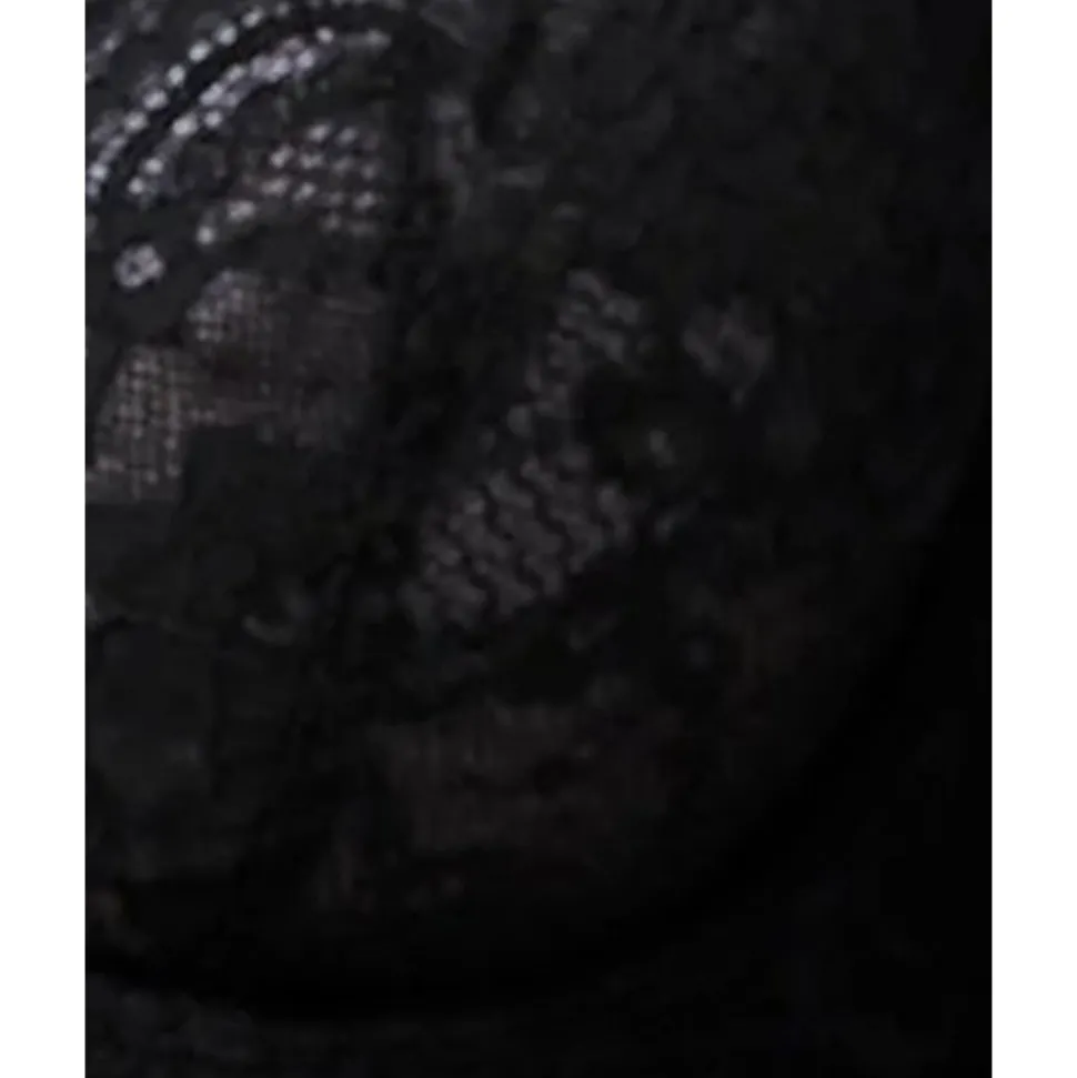 Buy Minx Wired Lace Balconette Bra Black