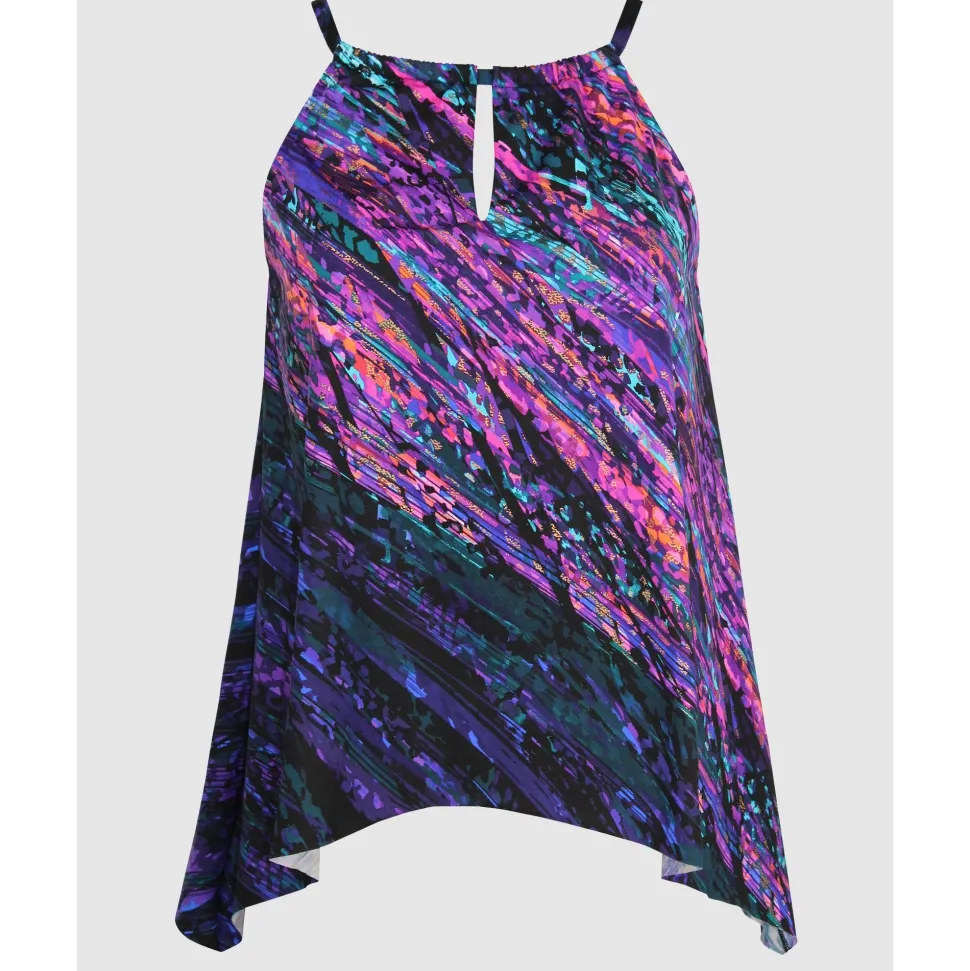 Buy Mood Ring Slimming Peephole High Neck Tankini