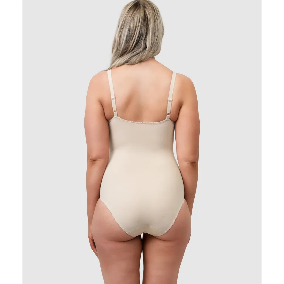 Buy Moulded Underwire Cup Shaping Bodysuit-Light Beige