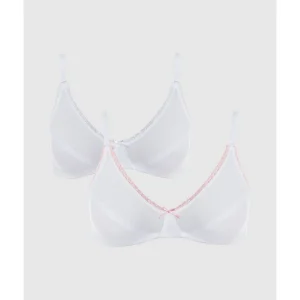 Buy My First Bra Pure Cotton & Lace Bra 2 Packs