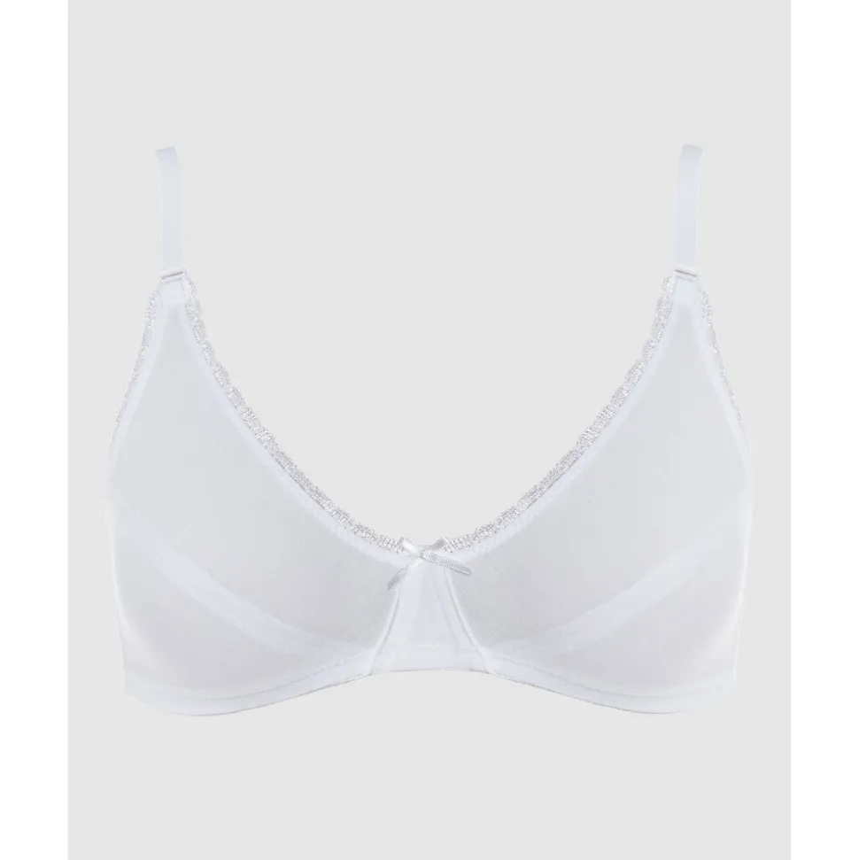 Buy My First Bra Pure Cotton & Lace Bra 2 Packs