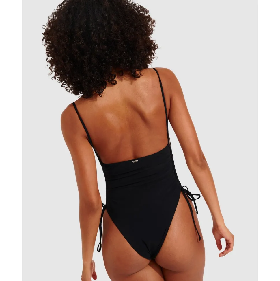 Buy Nessy Backless High Leg One-Piece Swimsuit