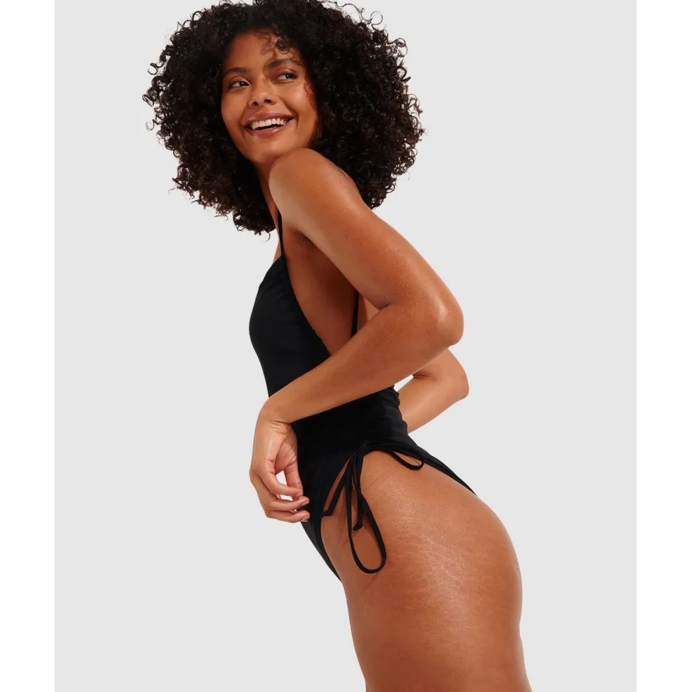 Buy Nessy Backless High Leg One-Piece Swimsuit