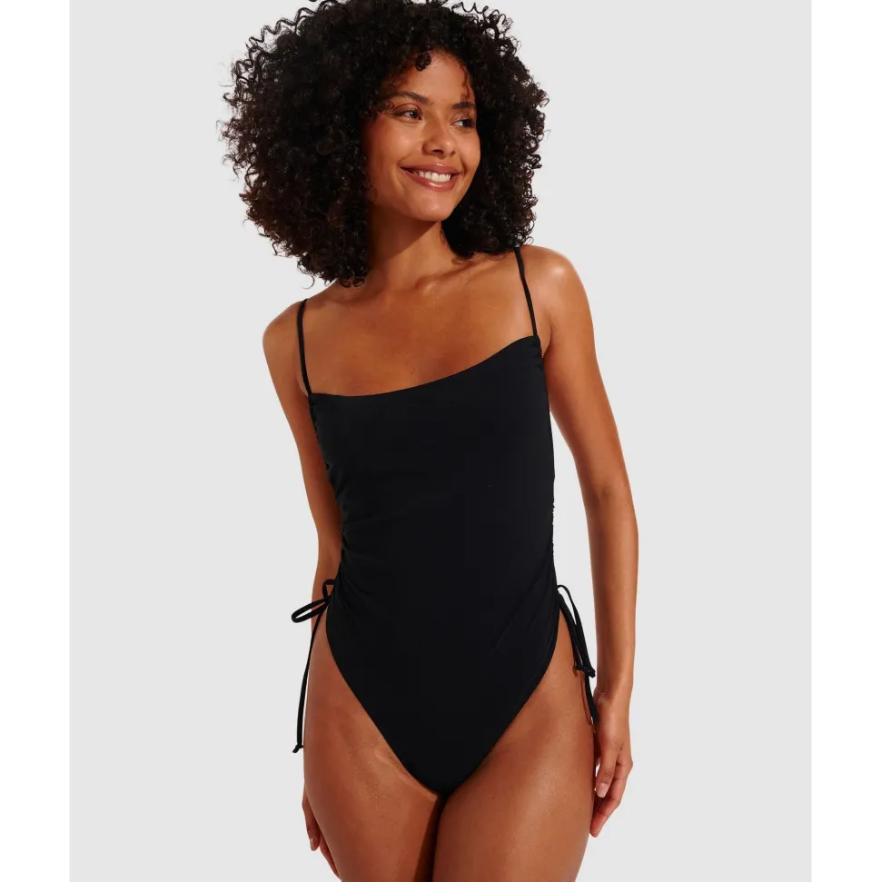 Buy Nessy Backless High Leg One-Piece Swimsuit