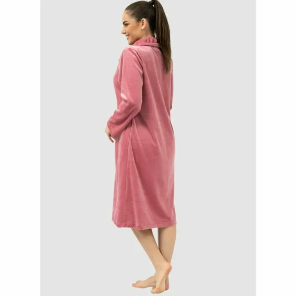 Buy Niki Velour Zip Up Classic Cotton Robe