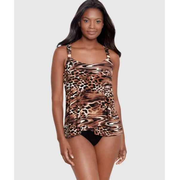 Buy Ocicat Dazzle Underwired Draped Tankini Top