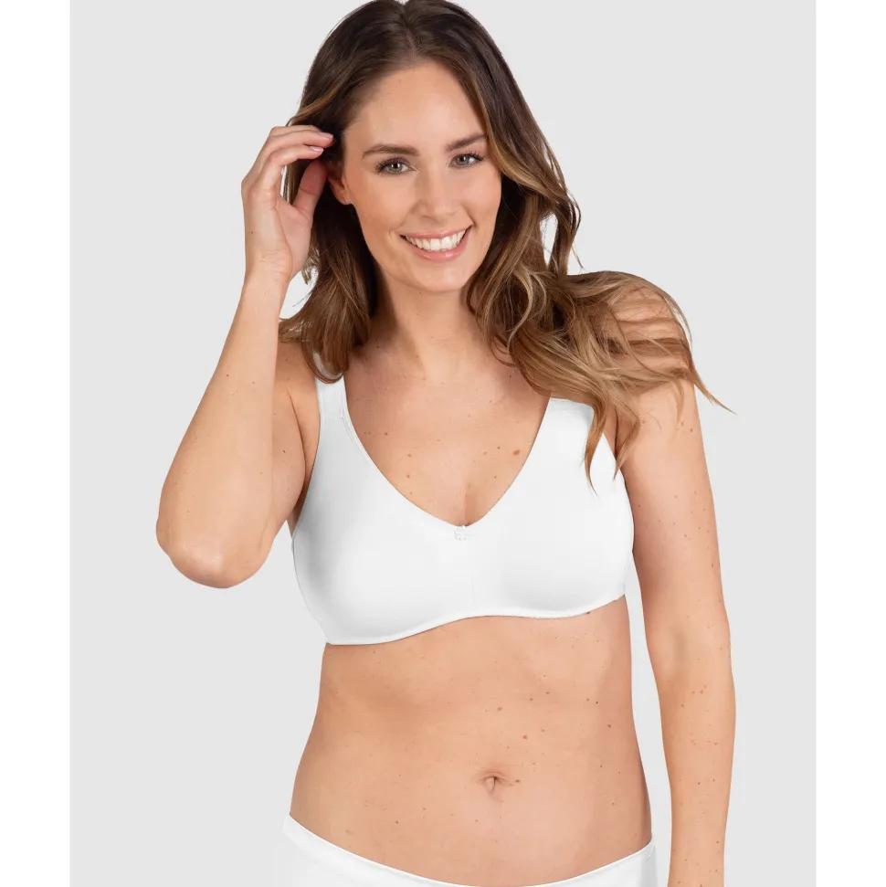 Buy Padded Strap Double Moulded Cotton Sports Bra