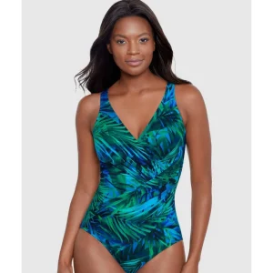 Buy Palm Reeder Oceanus One Piece V Neck Shaping Swimsuit