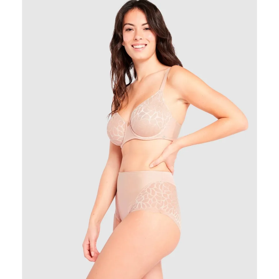 Buy Perfect Curves High Waist Lace Shaping Brief-Blush