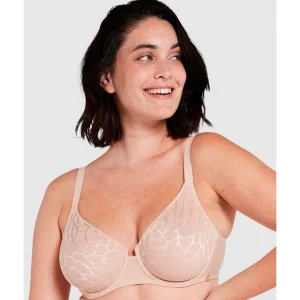 Buy Perfect Curves Smooth Lace Wired T-Shirt Bra-Blush