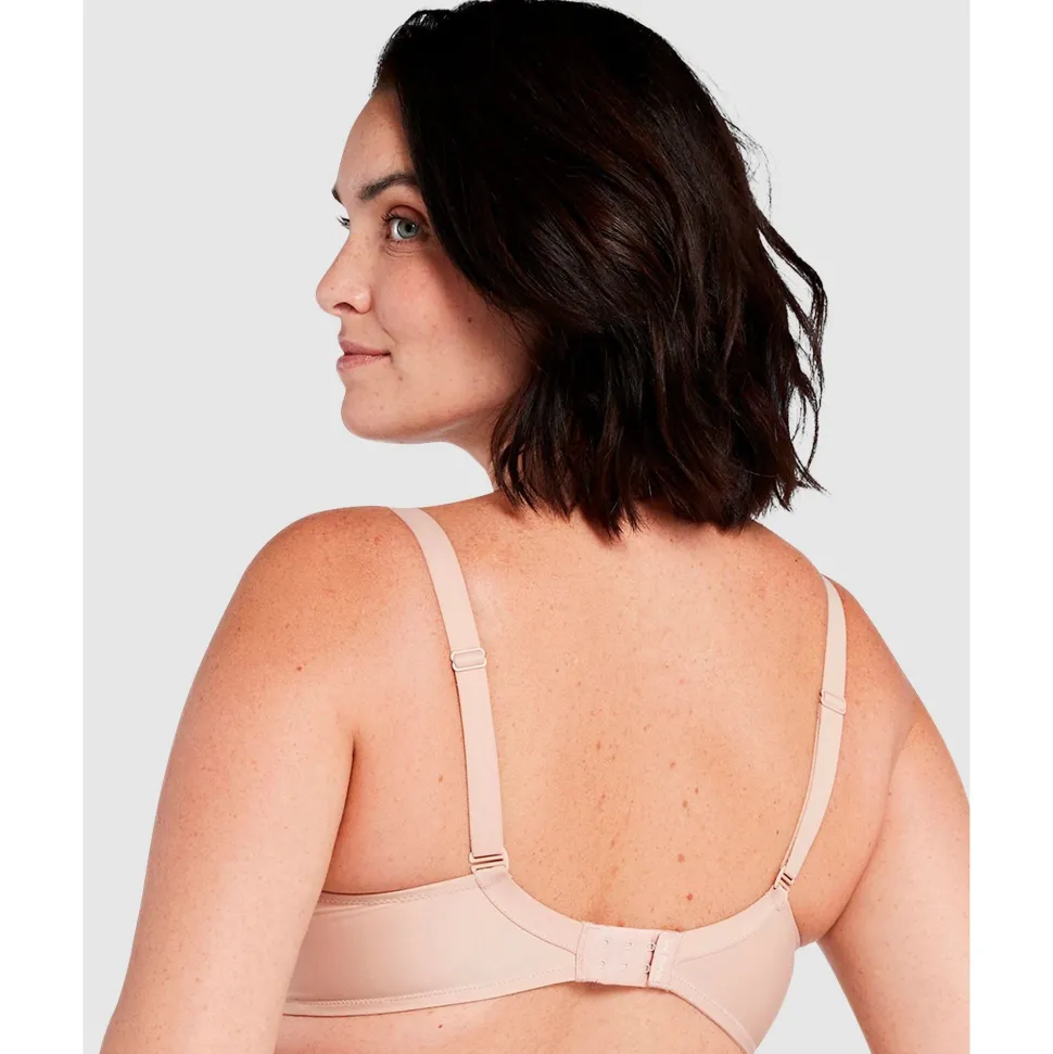 Buy Perfect Curves Smooth Lace Wired T-Shirt Bra-Blush